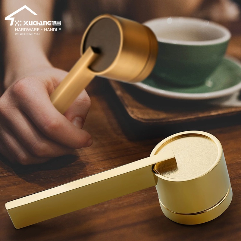 New Design Zinc Alloy Coffee Bedroom Interior Door Handles Lock Body Wooden Door Handle and Interior Lock Bedroom Wooden Door Handle Lock