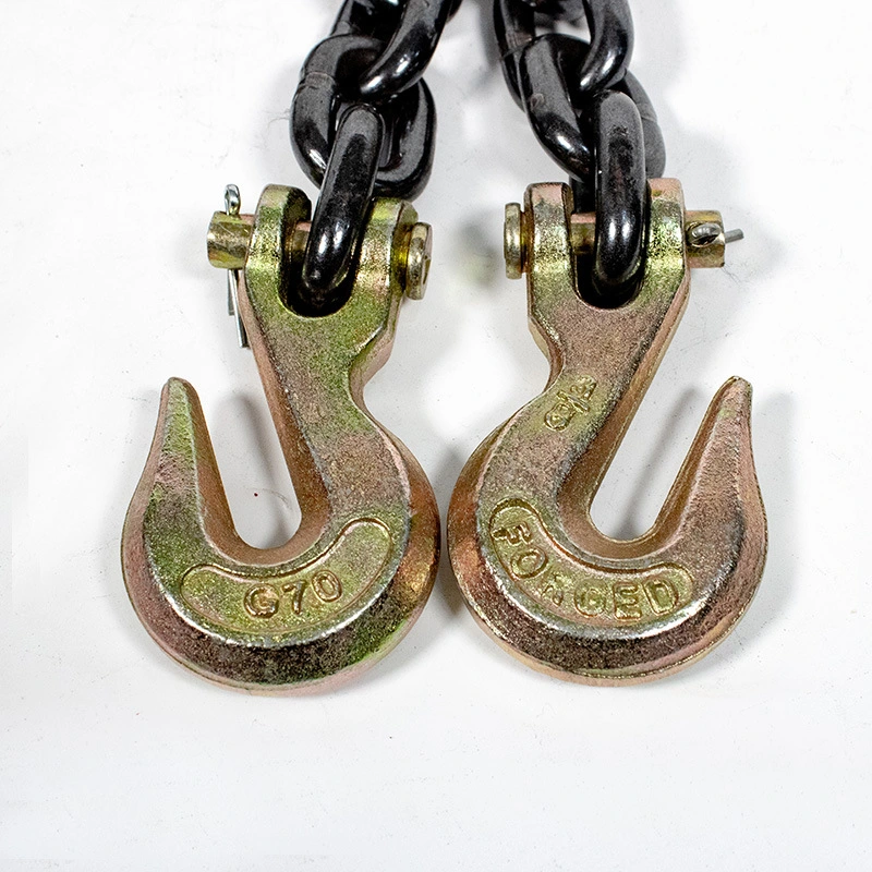 China Manufacturer G70 Galvanized Carbon Steel Chain Lifting Clevis Grab Hook