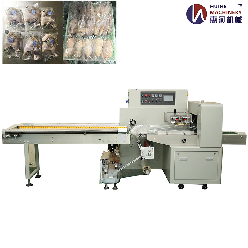 Multi-Function Flow Type Poultry for Whole Fresh Chicken Duck Goose Meat Packaging Machine