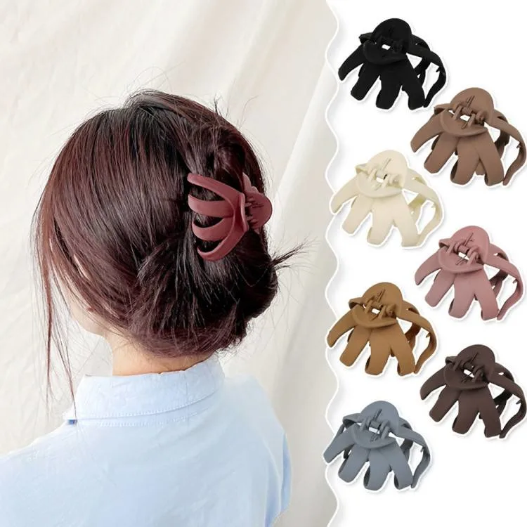 Simple Fashion Irregular Matte Eight-Claw Hairpin Geometric Ins Shark Clip Hair Accessories