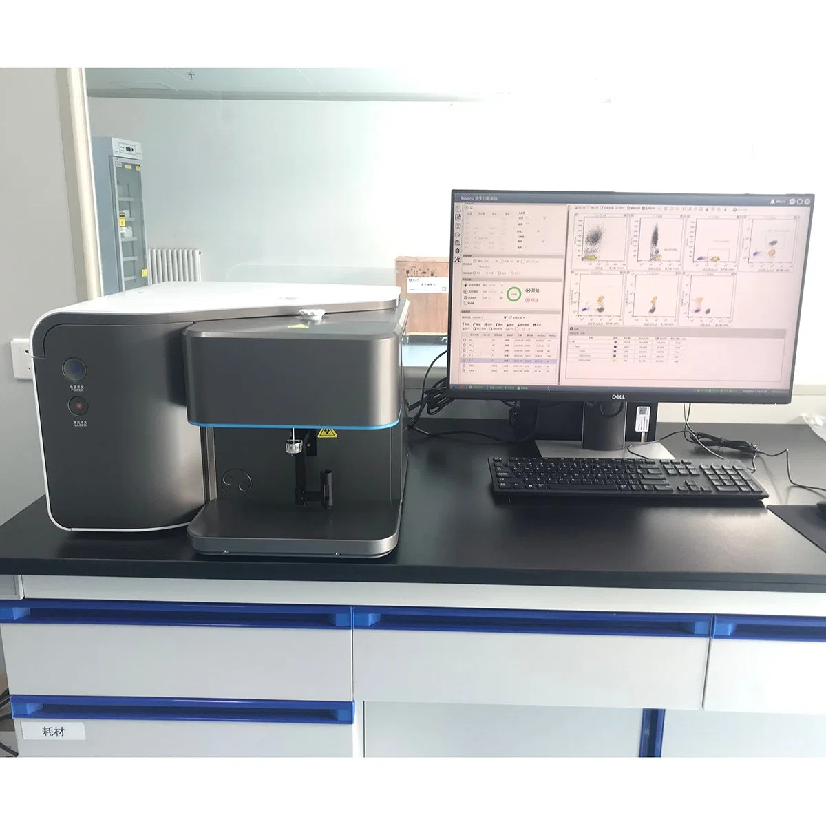 Портативный поток Cytometer автоматизированного клинического аналитического документа поток Cytometer анализатор ячейки