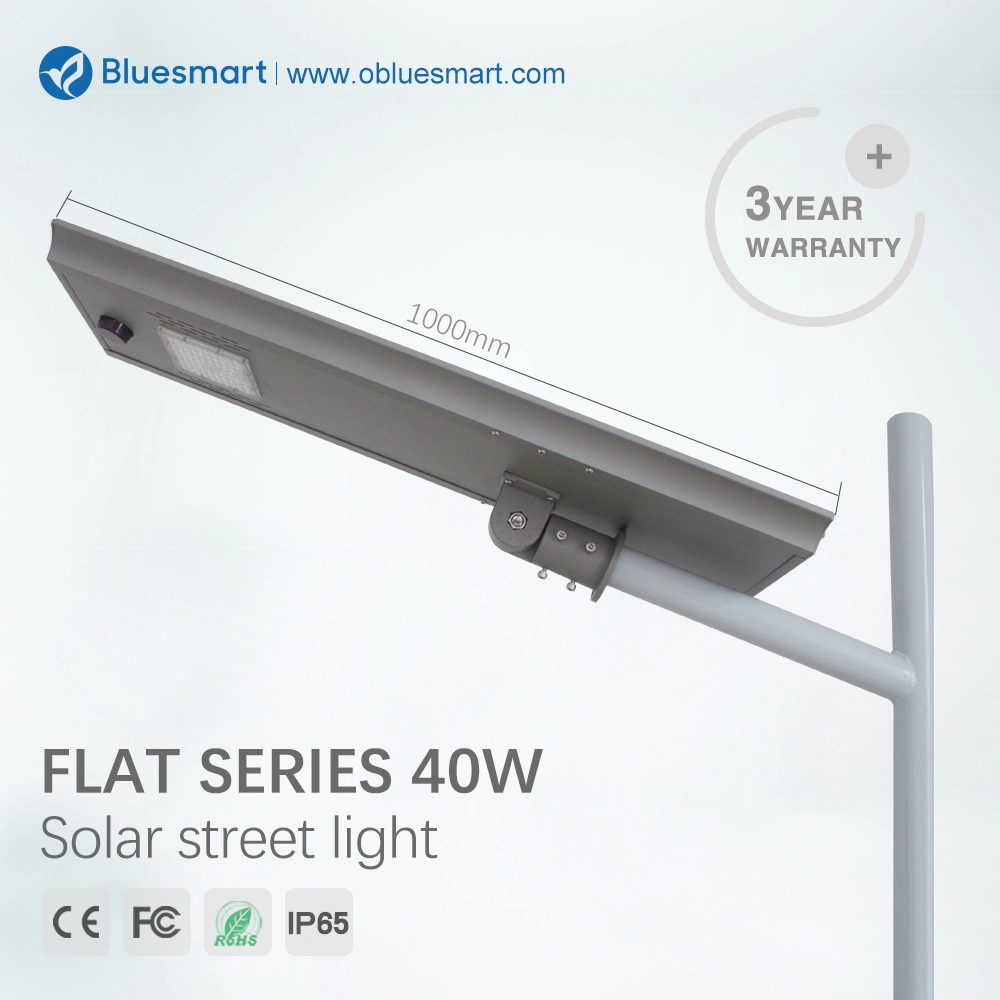 60W Outdoor Integrated Solar LED Street Light with LiFePO4 Battery