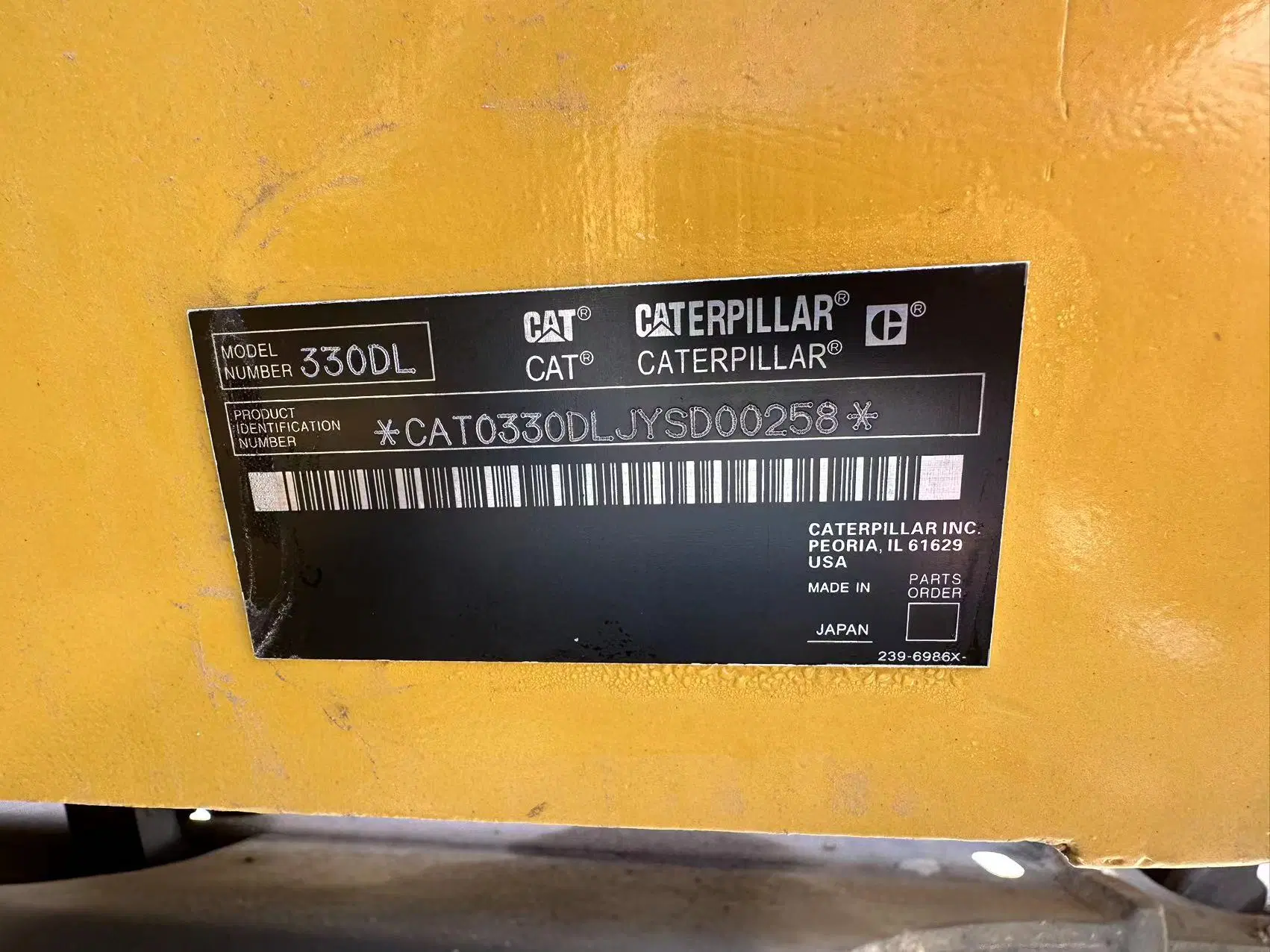 الحفار الهيدروليكي 30 t الحفار الصغير حفارة الديزل الحفارة Caterpillar 330D على نطاق واسع ملحقات الحفار Caterpillar 330D