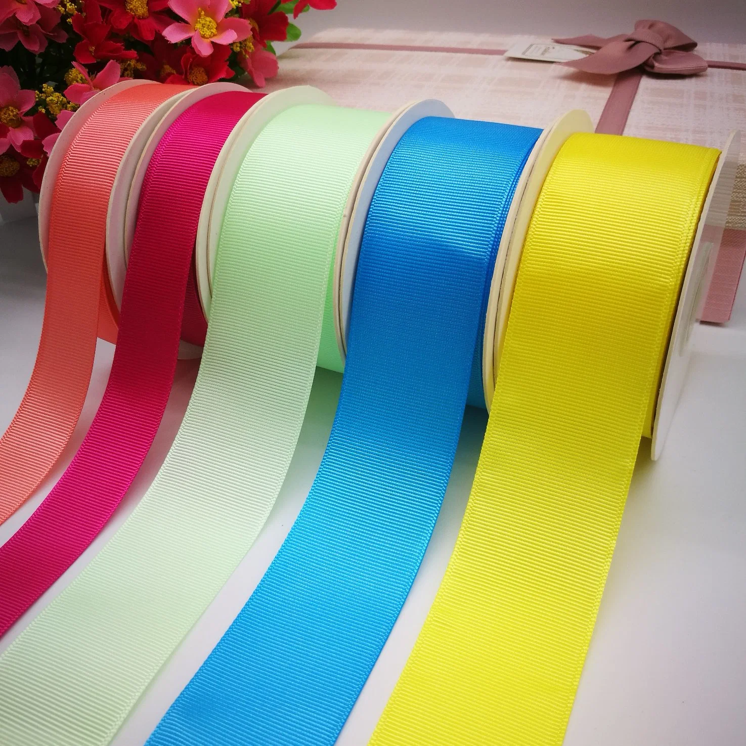 Grosgrain Ribbon 100% Polyester for Decoration/Bows/Accessories/Wrapping/Wedding