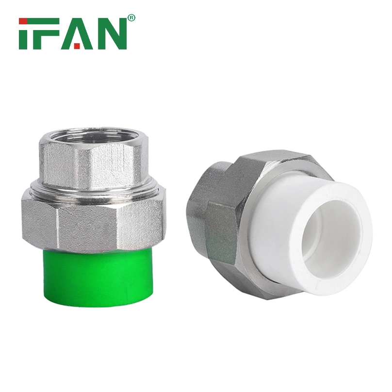 Ifan High Pressure Pn25 20-110mm Plastic Plumbing PPR Water Tube Union Fittings