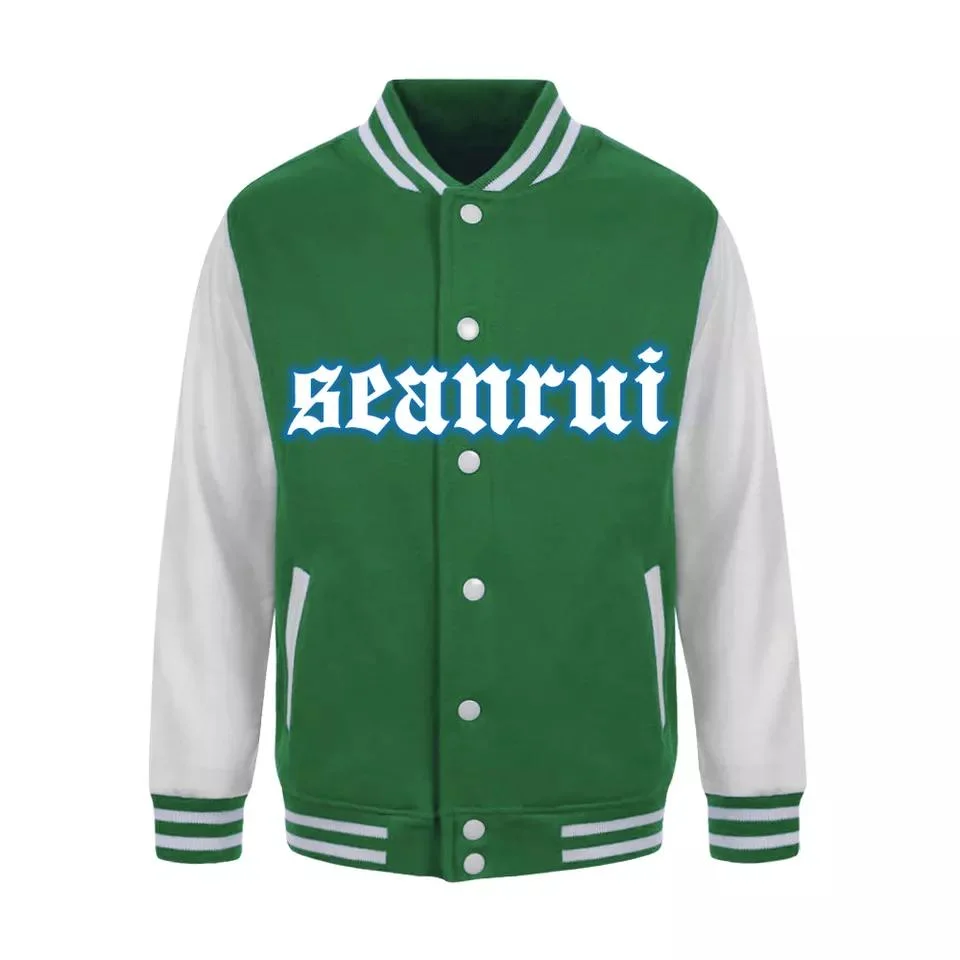 Wholesale/Supplier Custom Logo Contrast Color Western Style Baseball Jacket for Men