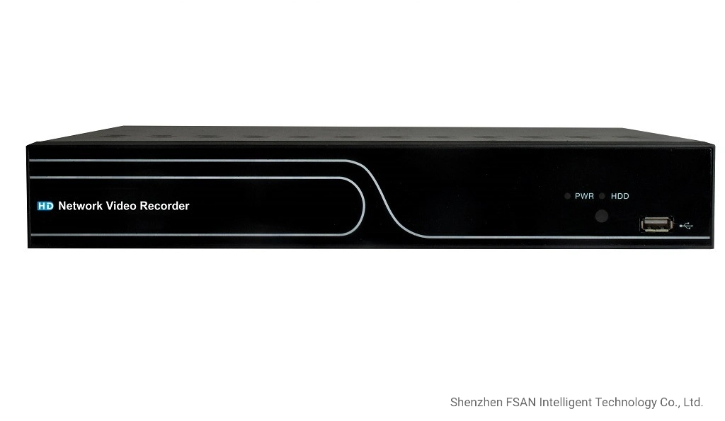 FSAN 4CH 1HDD grabador de vídeo en red en tiempo real completo Mini NVR DVR con Poe