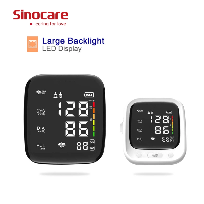 Sinocare المهنية مراقبة ضغط الدم المصنعين سمارت المحمولة قياس ضغط الدم مكعب جهاز مراقبة ضغط الدم الرقمي التلقائي