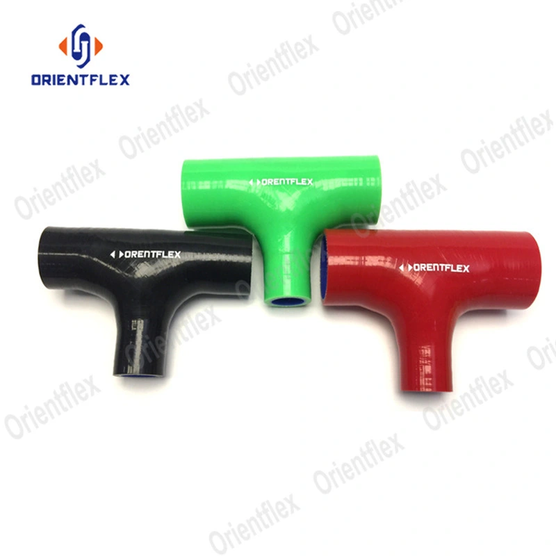 Car Flexible T Shape Silicone Rubber Hose Sprout Coupler