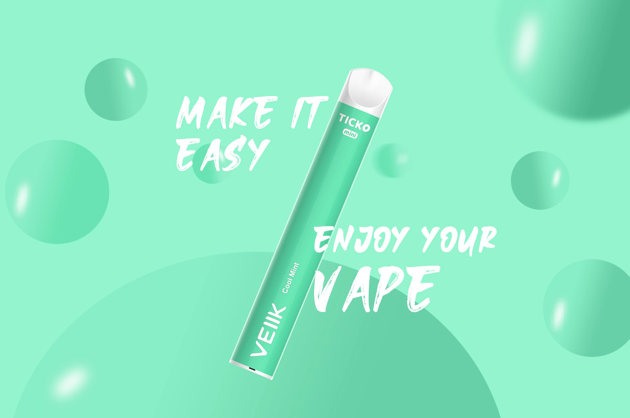 Китай Оптовая одноразовая одноразовая одноразовая ручка Vape Pen Veiik 2 мл Ticko Mini