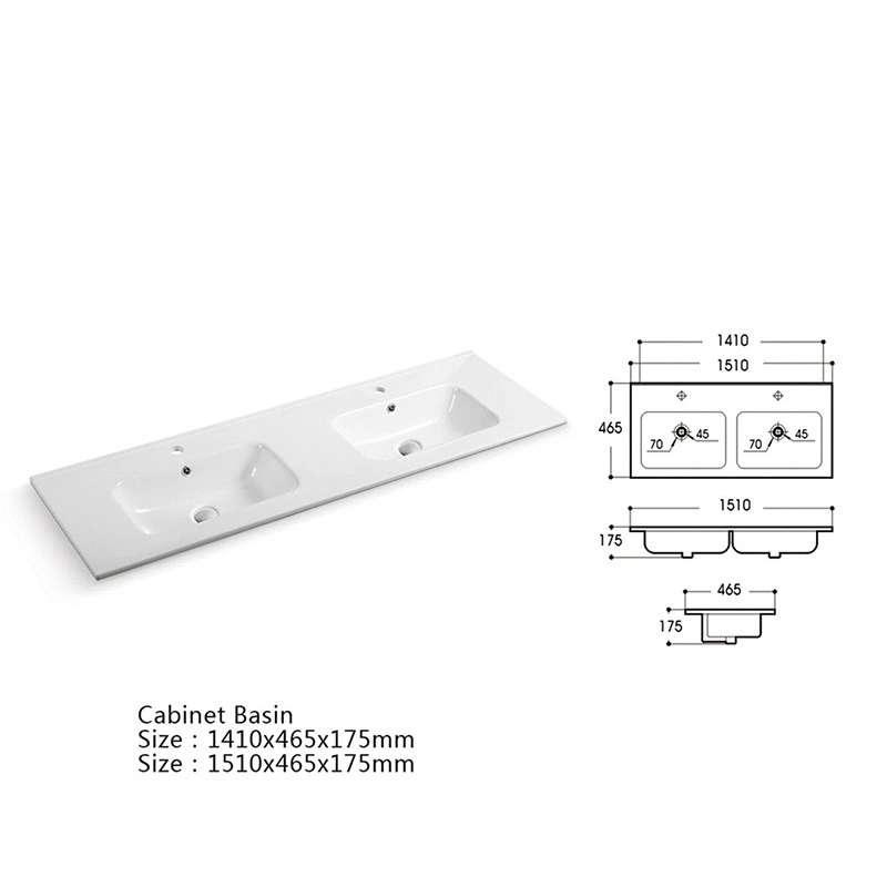 New Design Thin Edge Vanity Ceramic Bathroom Basin Hand Wash Basin Cabinet Basin Hand Wash Basin Washing Basin Sink Countertop Ceramic Basin