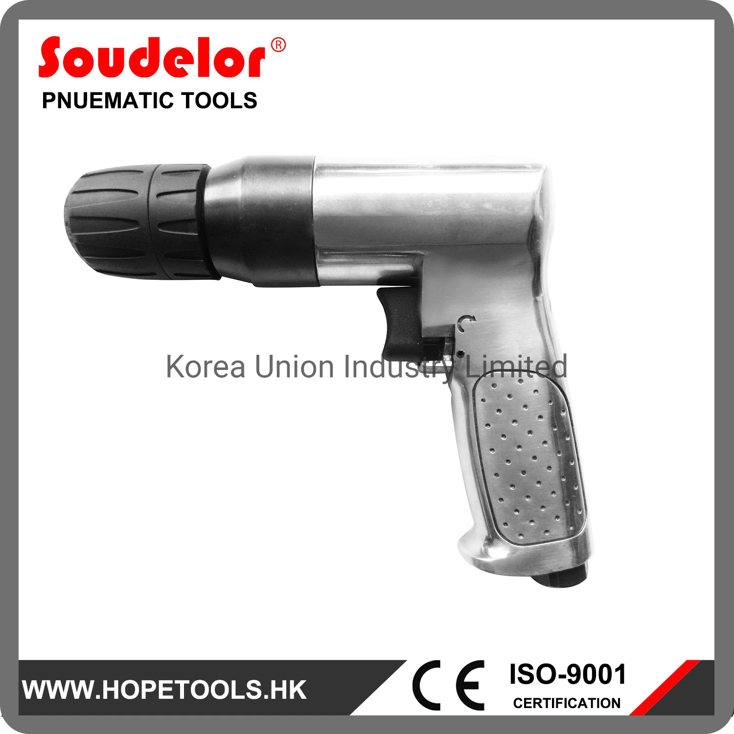 Small Hand Held Drilling 3/8" Reversible Angle Air Drill Ui-6103