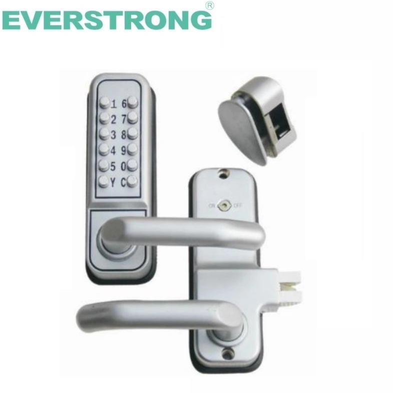 Everstrong combinación mecánica sin llave la puerta de cristal Digital de código de bloqueo con contraseña