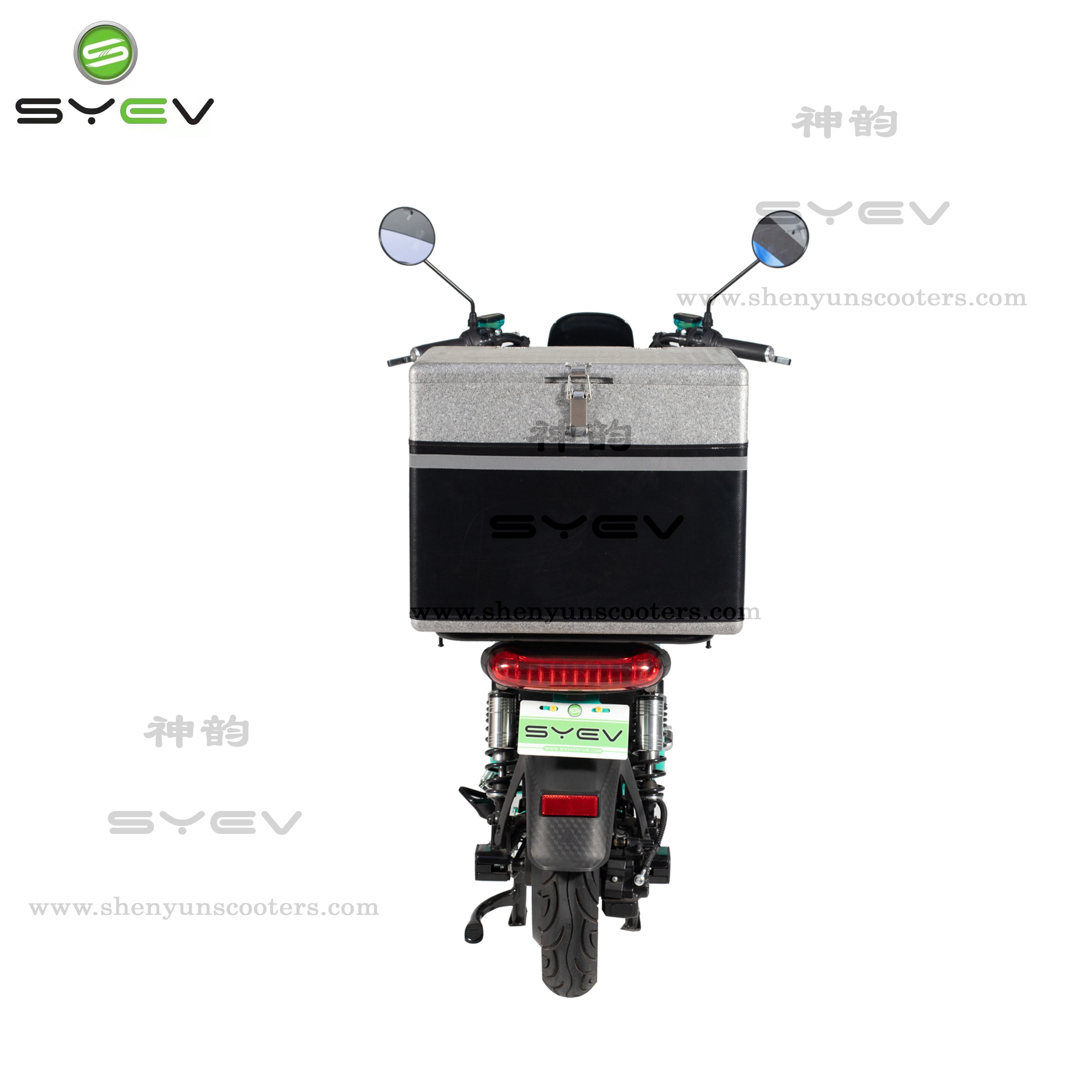 Shenyun The Latest High-End EEC Electric Delivery Bike for Fast Food Delivery 45km/H 1200W Powerful Motor with Shelves