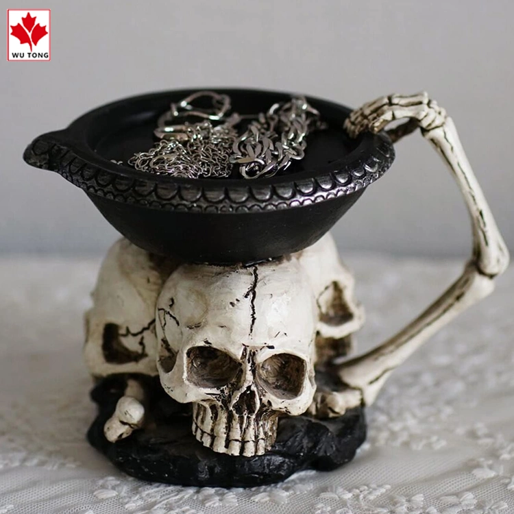 Skeleton Candlestick Holders Tealight Resin Candlestick Crafts for Party Halloween