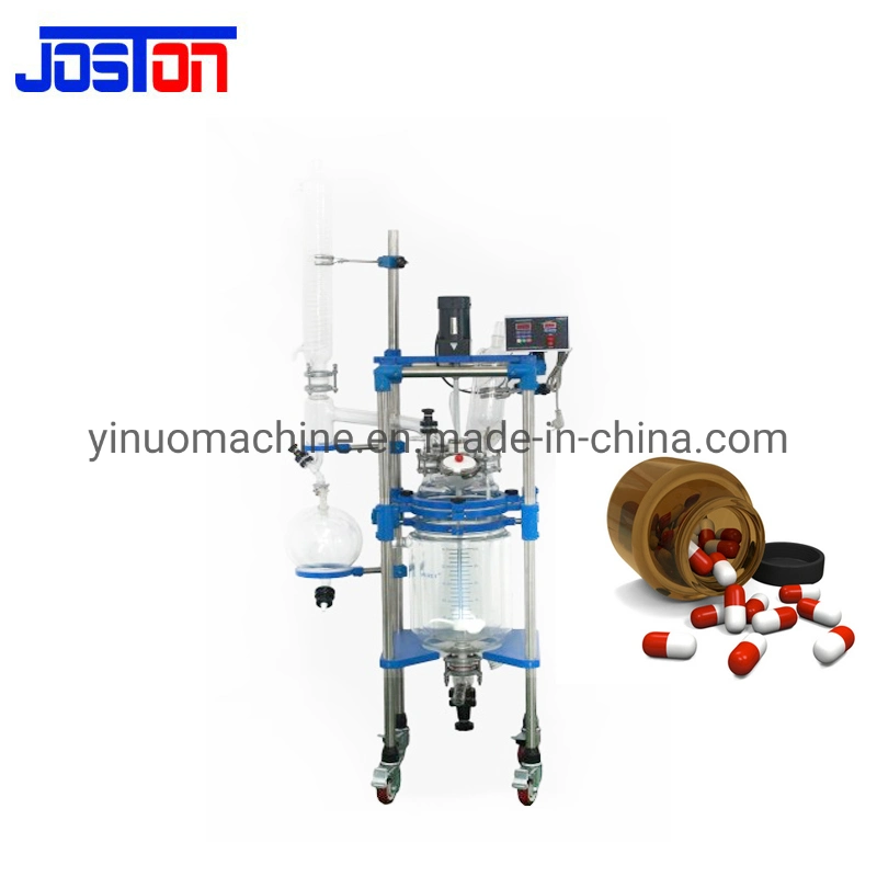 Vacuum Rotary Evaporator 30kg/H Distillation Unit Hemp Oil Ethanol Evaporating Chemical Glass Crystallizer