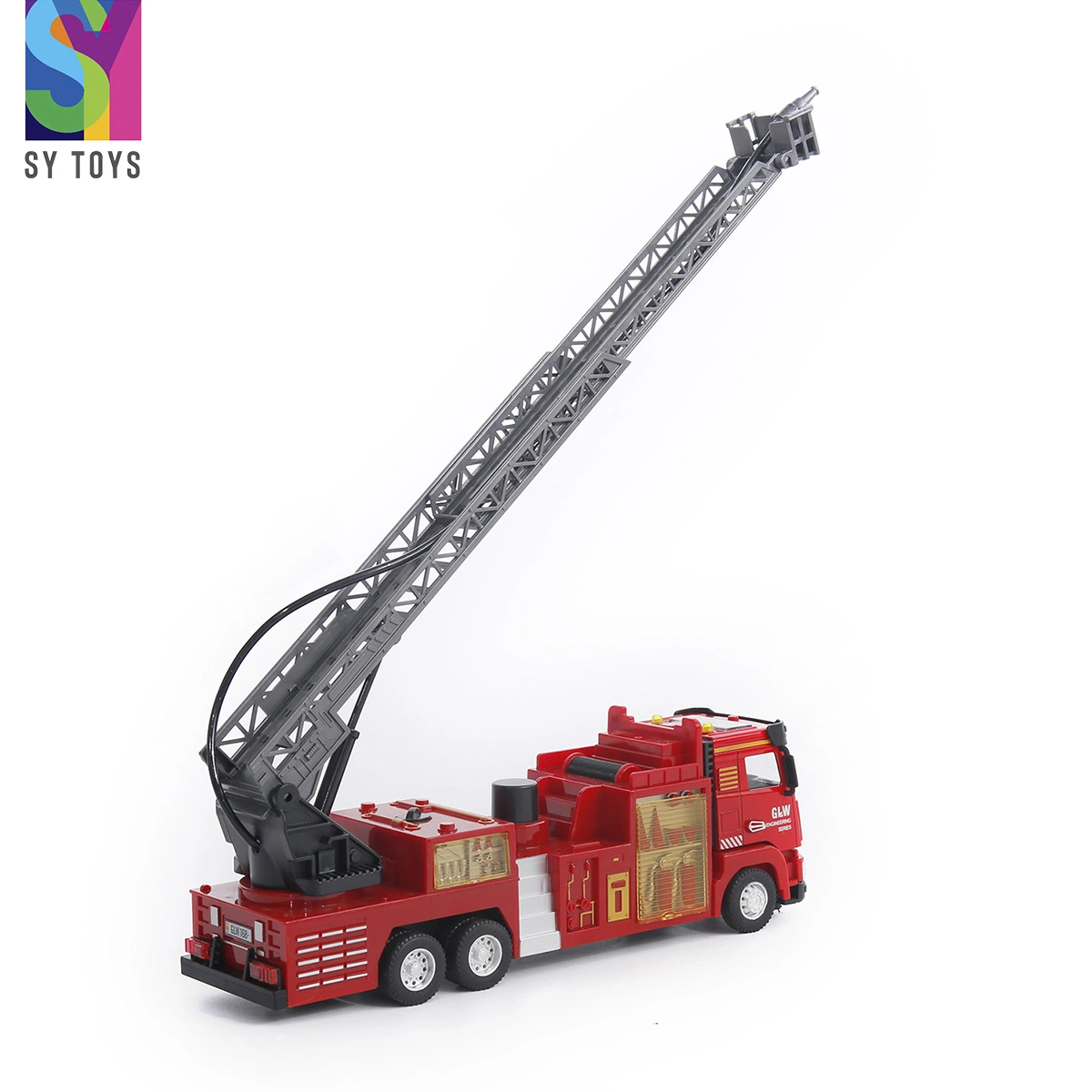 Sy juguetes Troquelado modelo de coche de juguete para niños el tráfico urbano Tire el diecast camión de bomberos Toy