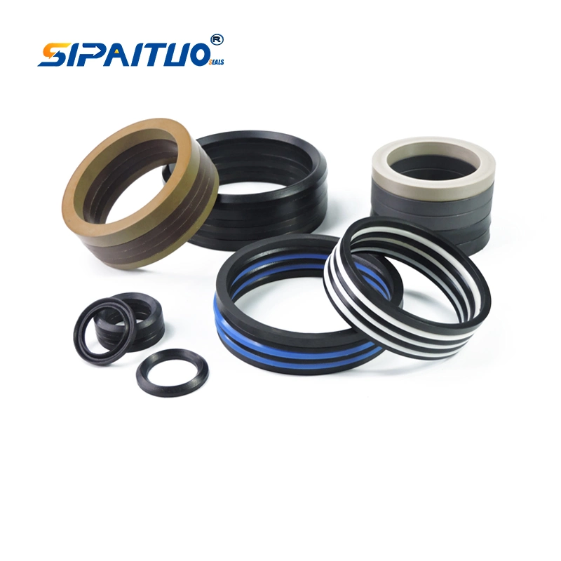 Fluorous Rubber FKM V Packing Seal Set for Vee Packing Supporting Pump