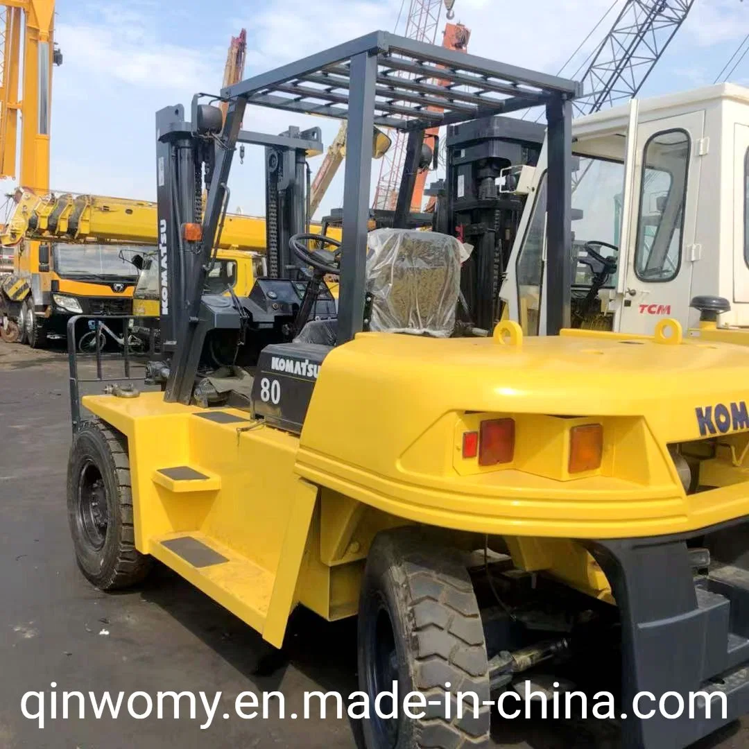 Used Japan Warehouse Lifting Machine Komatsu Fd80-8 Diesel Forklift Sale in China