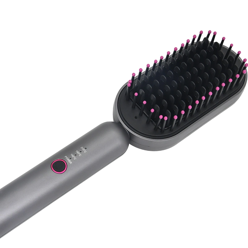 Electric Hair Straightener Comb PTC Heater Ceramic Ionic Hair Straightener Brush