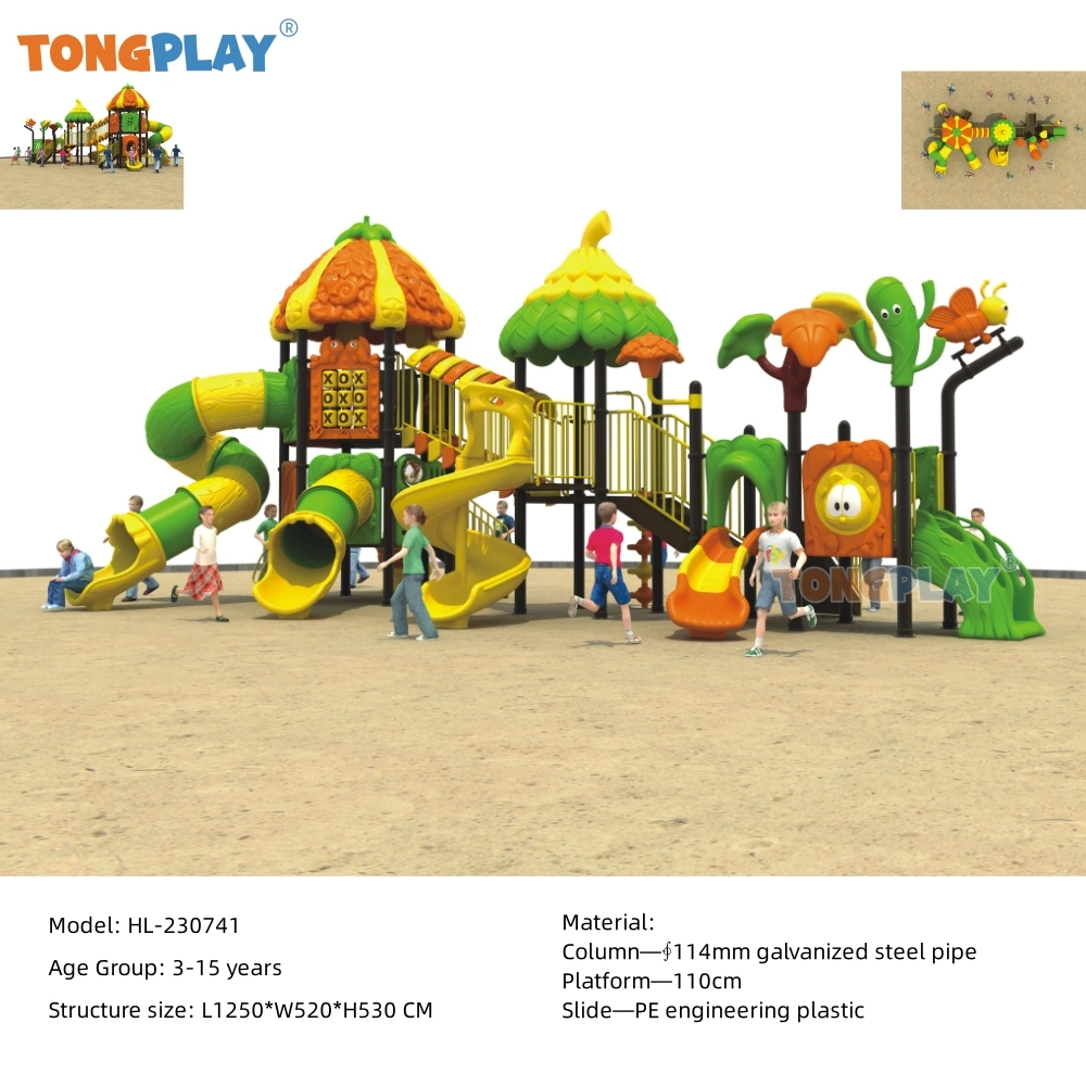 Popular pequeno playground crianças Equipamento de playground ao ar livre adorável Playhouse interessante Jogo para crianças