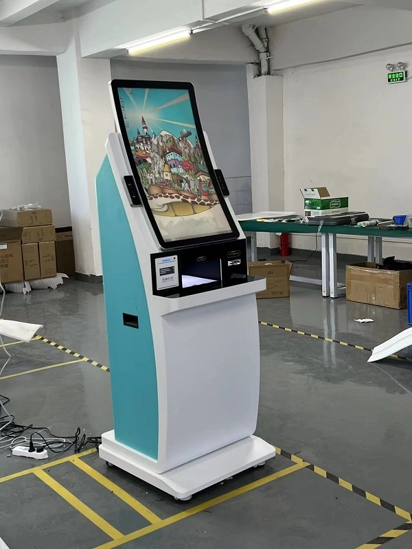 Fabricant OEM machine à imprimer A4 automatique kiosque d'enregistrement en libre-service Avec lecteur d'ID