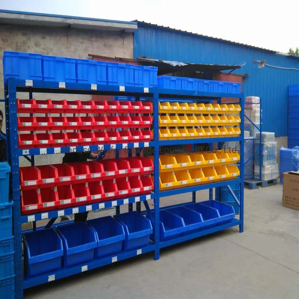 Warehouse Storage Medium Duty Long Span Metal Racking with Plastic Bin