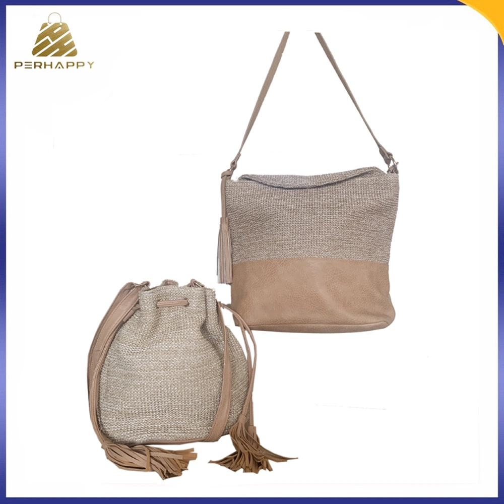 Hot Sell Customized Styles Straw Bag Set for Summer Beach