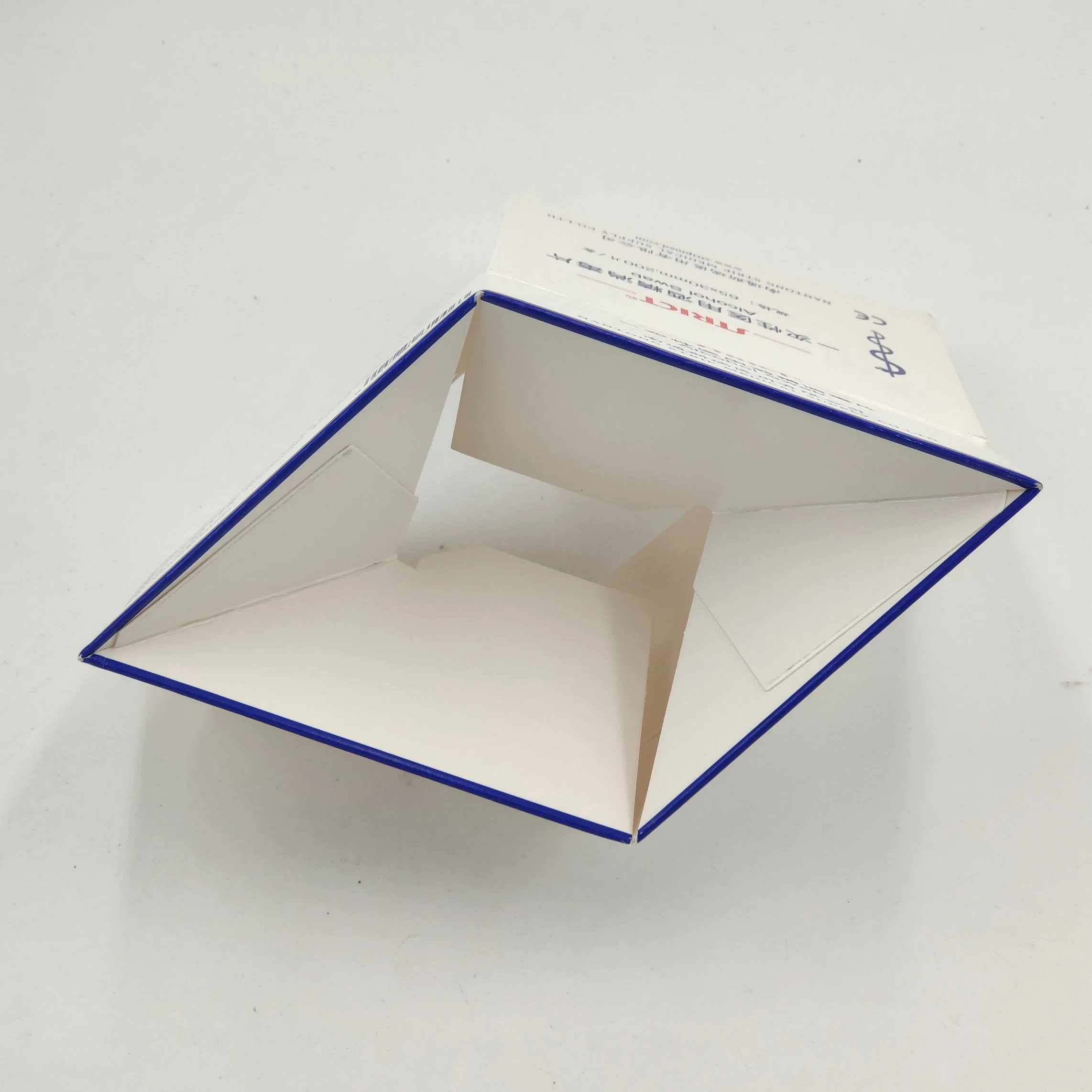 Automatic Bottom Locking Card Box Alcohol Swab Packaging Customized Cardboard Packing Box