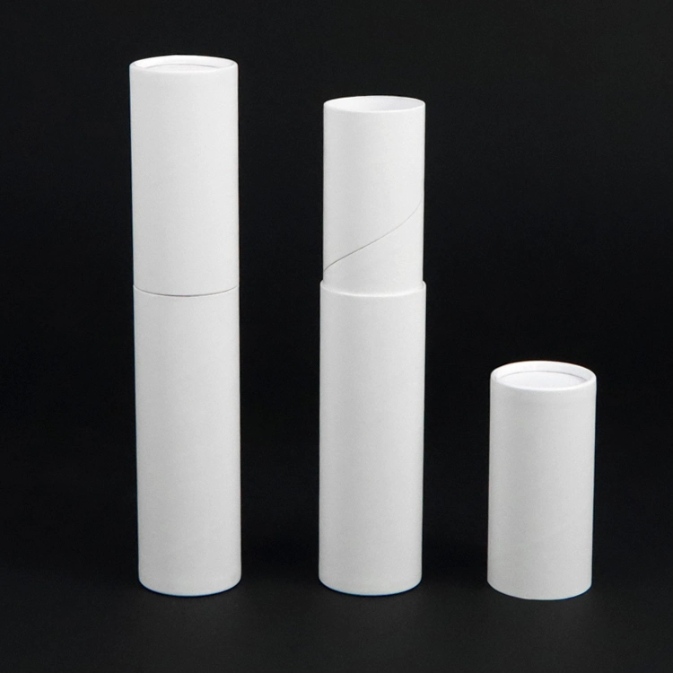 Firstsail Eco-Friendly Paper White Cylinder Wax Candle Packaging Tube for Gift Cosmetic Lash Brush Perfume Joss Stick Incense Soap Pasta