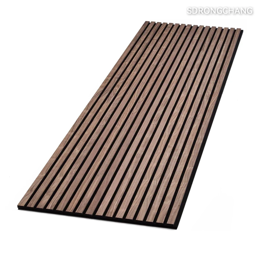 Acoustic Pet Felt Slats Panel Veneer MDF Decorative Building Material Ceiling Panel