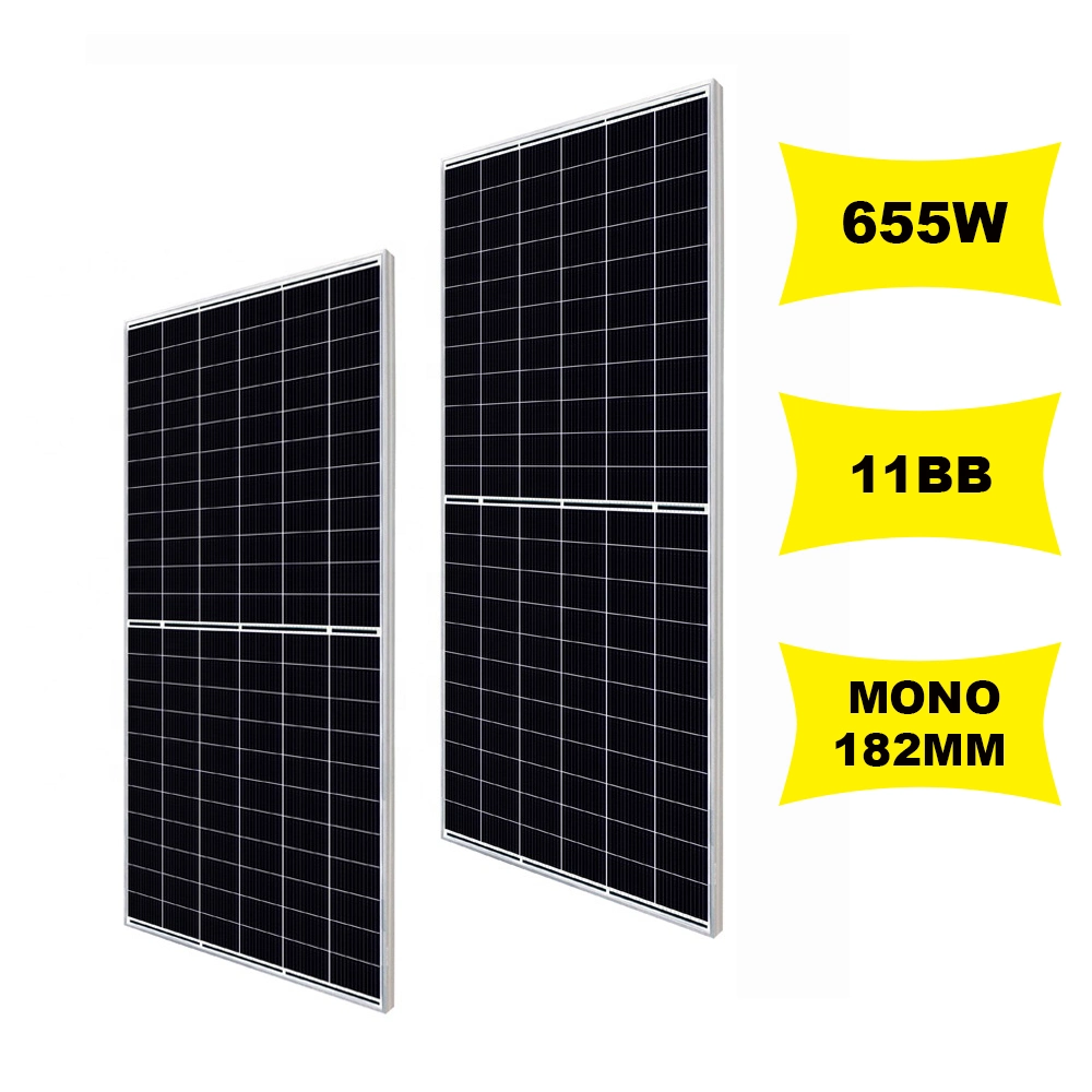 Haute puissance solaire monocristalline 670W Module PV Panneau solaire mono pour système d'énergie solaire avec prix d'usine de l'énergie solaire.