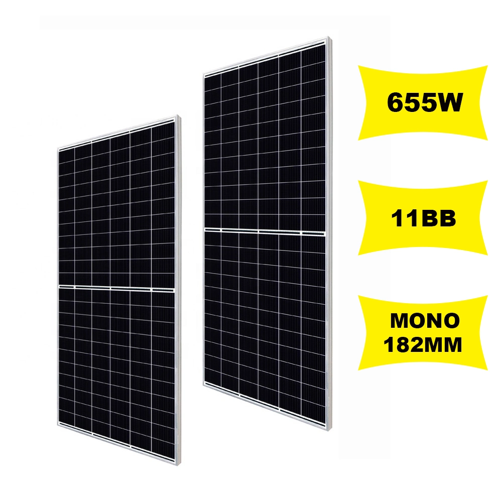 Solar monocristalino de alta potencia 670W Módulo FV Mono Panel Solar para el sistema de energía solar con el precio de fábrica de Energía Solar