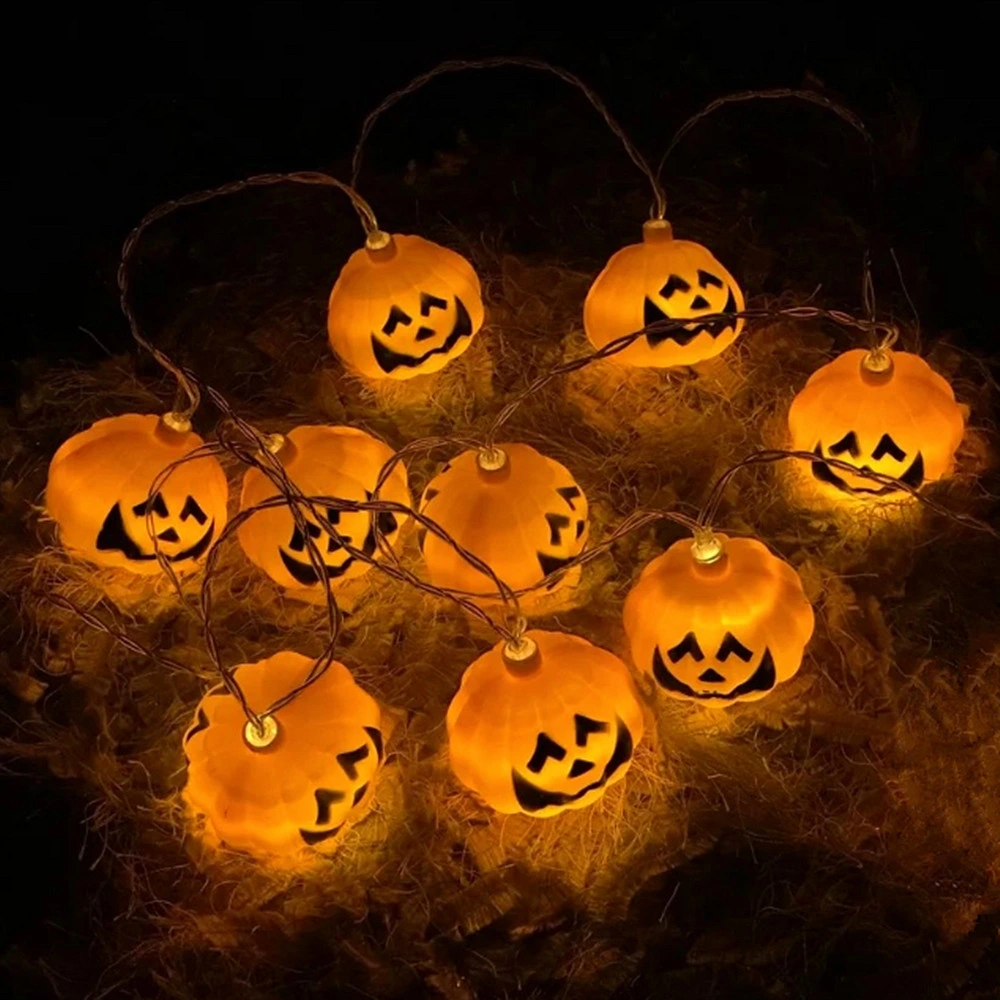 Battery Powered Halloween Decorative Pumpkin String Lights