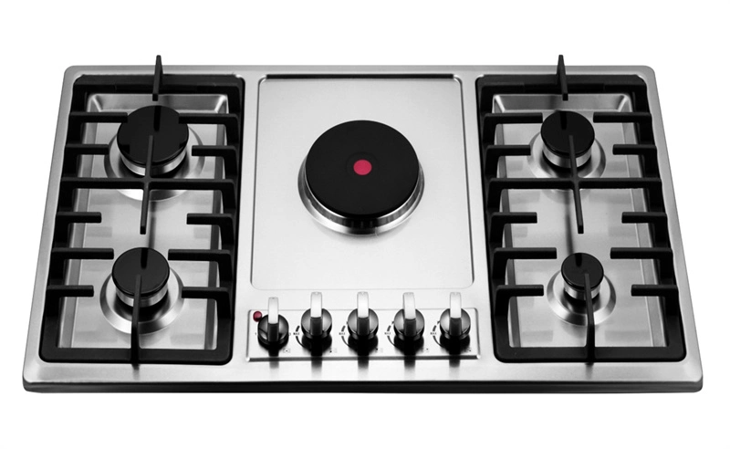 Fashion CE CB 4+1 Hob Design Stainless Steel Gas Stove with High quality/High cost performance  (JZS5003AE)