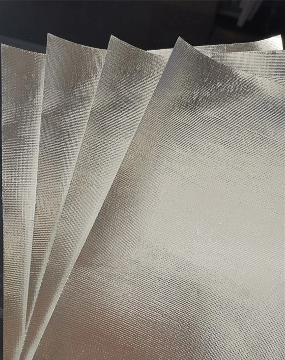 Vapor Barrier Fiberglass Insulation Aluminum Foil Coated Fiberglass Cloth for PIR Board