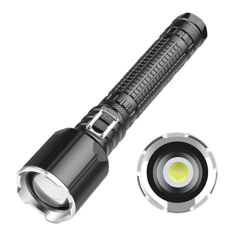 Glodmore2 80000lm Upgrade 5000mAh Xhp160.2 Flashlight 16-Core LED Self Defense Electric Torch Type-Rechargeable Zoom Flashlight