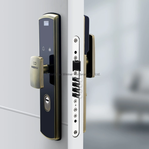 Segurança Weinv Bulletproof exterior de porta bloqueio inteligente /Multi-ponto 265 da fechadura da porta de segurança lock fechadura de impressão digital