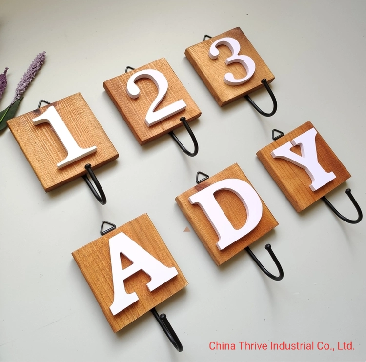 Fashion Number and Letter Wall Hanging Hook