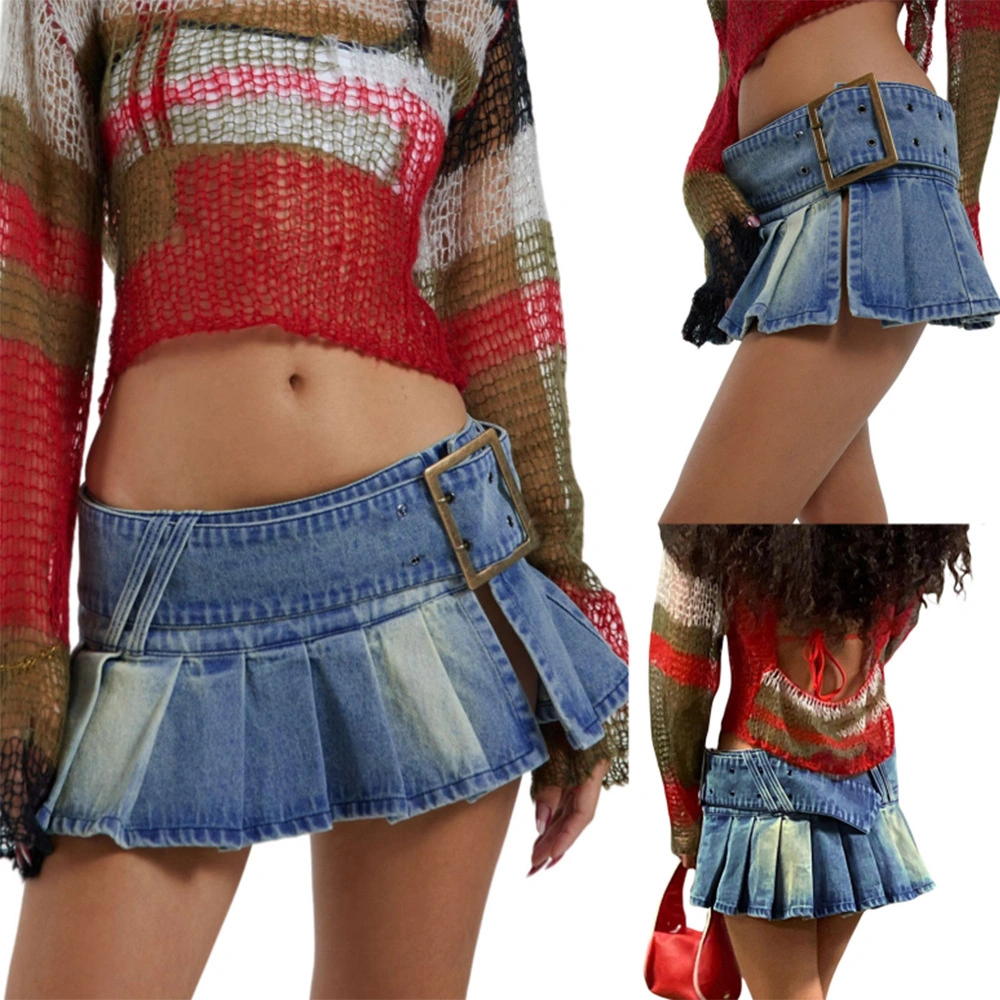 Women's Casual Personalized Short Denim Skirt New Spicy Girls Street Denim Shorts