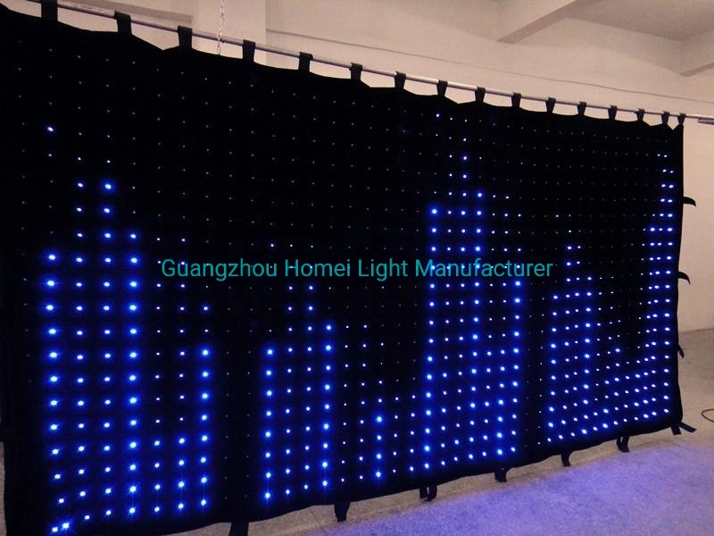 DMX512 Control RGB LED Vison Curtain RGB Full Color Backdrop for Bar Party DJ