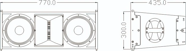 Subwoofer de 10 pulgadas de doble bandeja de sistema de sonido Subbass+\DJ Equipo