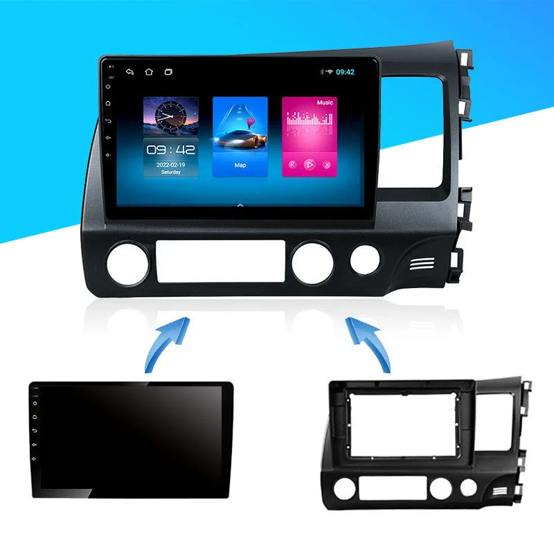 Pantalla táctil universal Android Player GPS Navegación Vídeo Radio estéreo Reproductor de DVD para coche Multimedia Vídeo Radio para coche Navegación