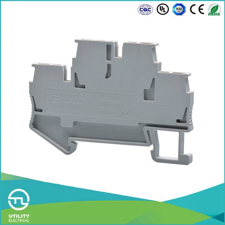 Utl Terminal Block Spring Type DIN Rail Terminal Block