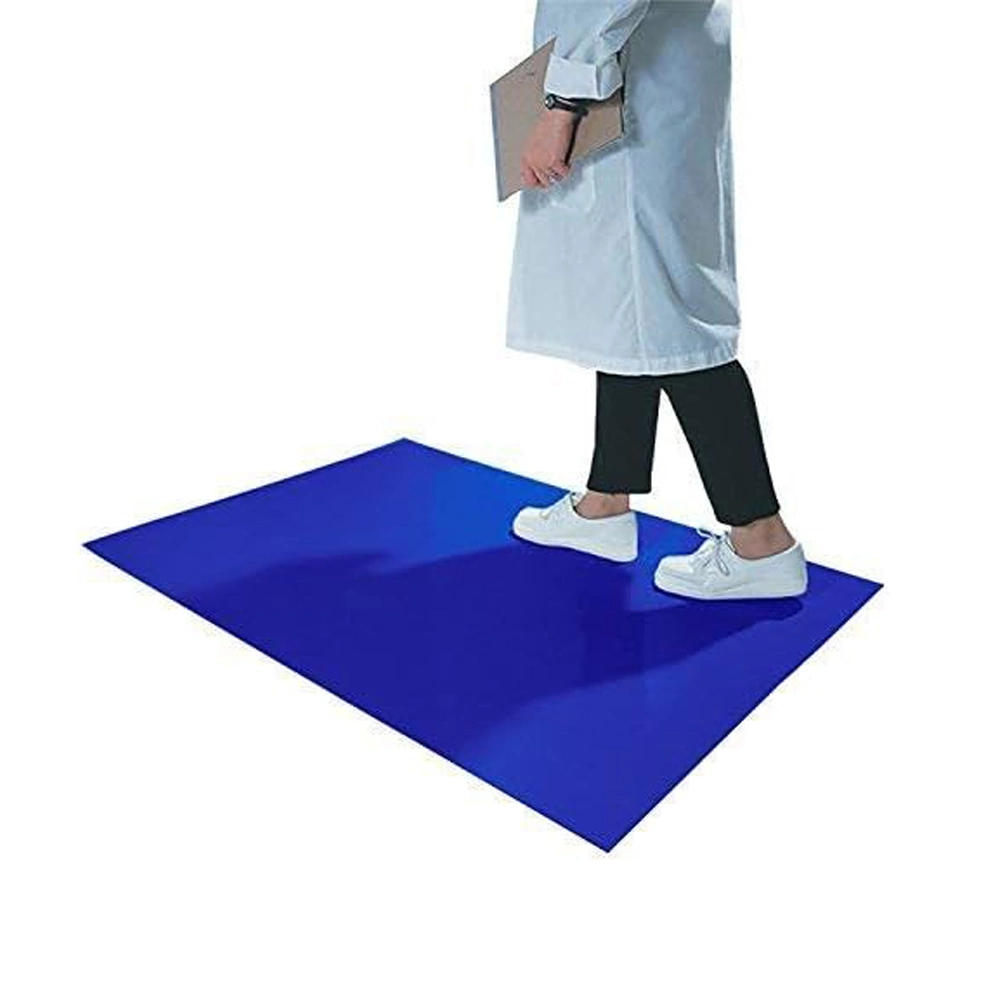 Безопасность Sticky Mat синий клей фильтровальную ткань Tacky коврик для баскетбола обувь