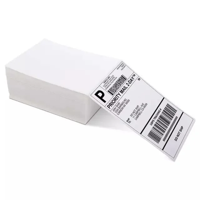 High Quality 80*80 Terminal Paper Shopping BPA Free 57X50mm Waterproof Thermal Label for Printer