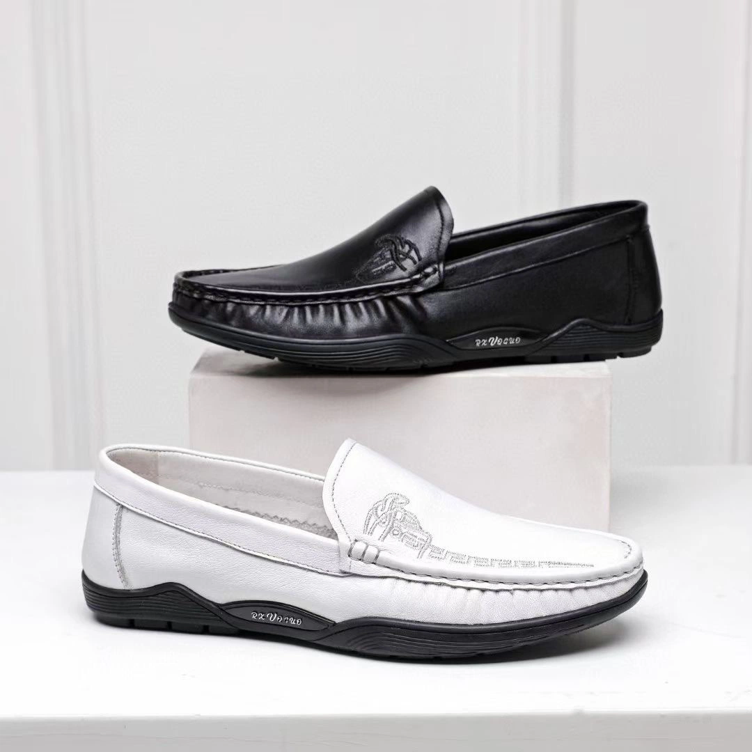 Última moda casual Loafer comodidad calzado de cuero de los negocios de los hombres