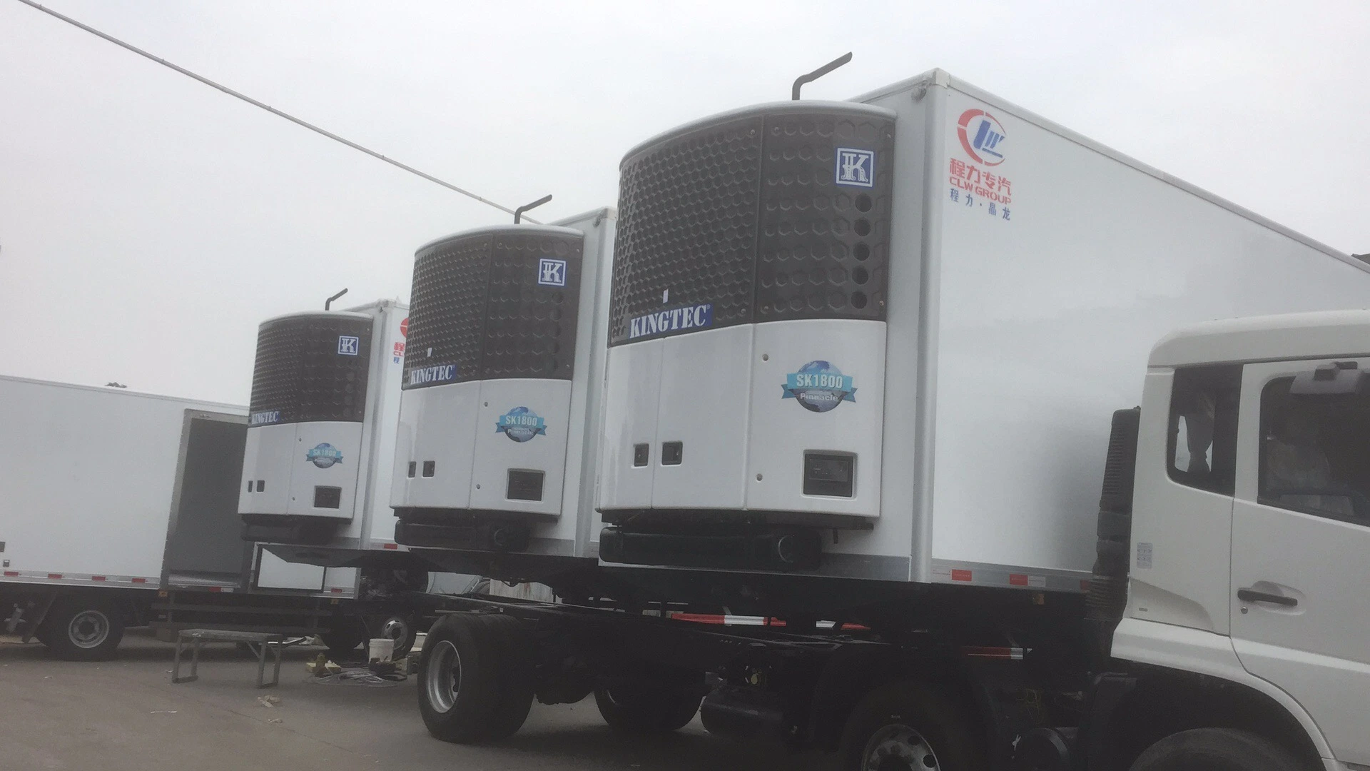 Heavy Duty 40ton Frozen Food Freezer Truck Trailer with Refrigeration Unit