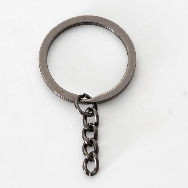 Electroplated Metal Keychain Bake Paint Car Key Ring Chain Accessories