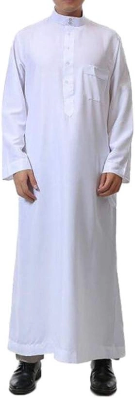 Positive Costume Middle East Jubba Thobe Dubai Islamic Clothingmen Muslim Bamboo Robes